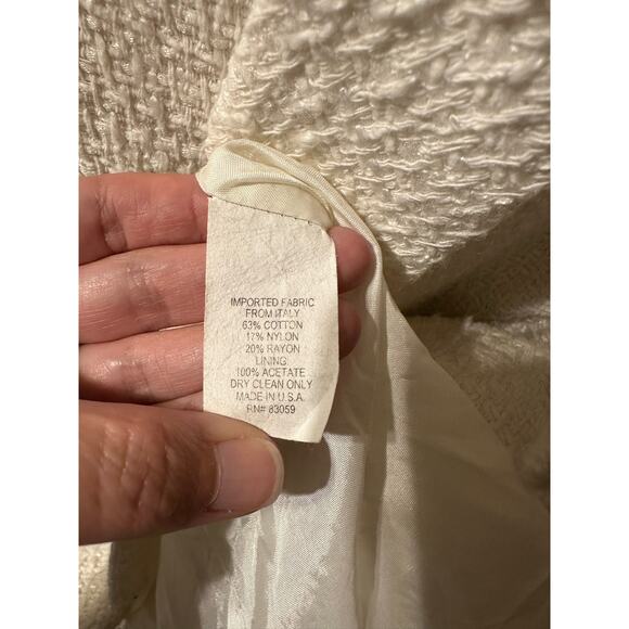 Drew Phillips Fash•ion•iś•ta White Tweed Mini Dress Size 10 - Picture 8 of 8